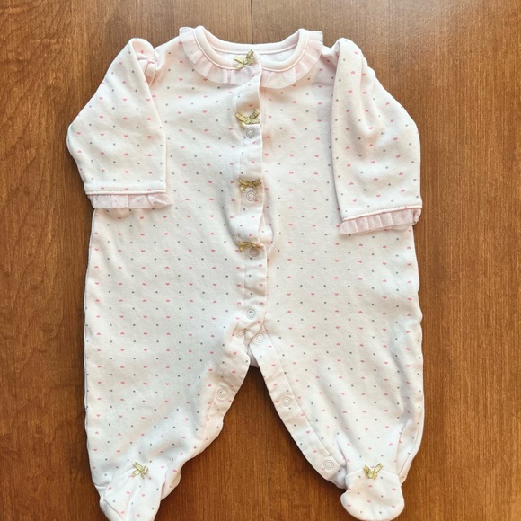 Little Me Pink Heart with Gold Bows - Picture 2 of 2